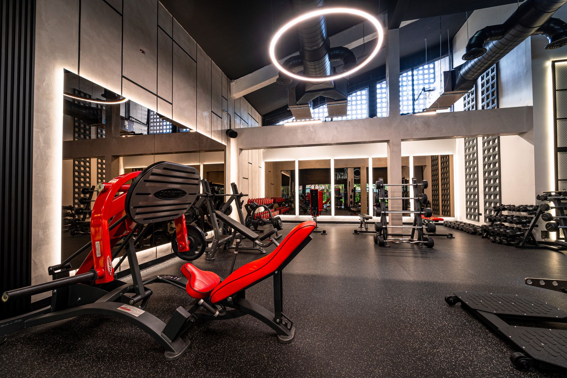 Interior de FIT SOCIETY, gimnasio en Santo Domingo